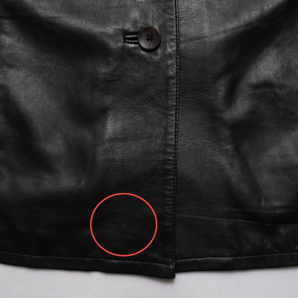 Anne Klein Womens 2X Black‎ Leather Mixed Media Moto Style Jacket